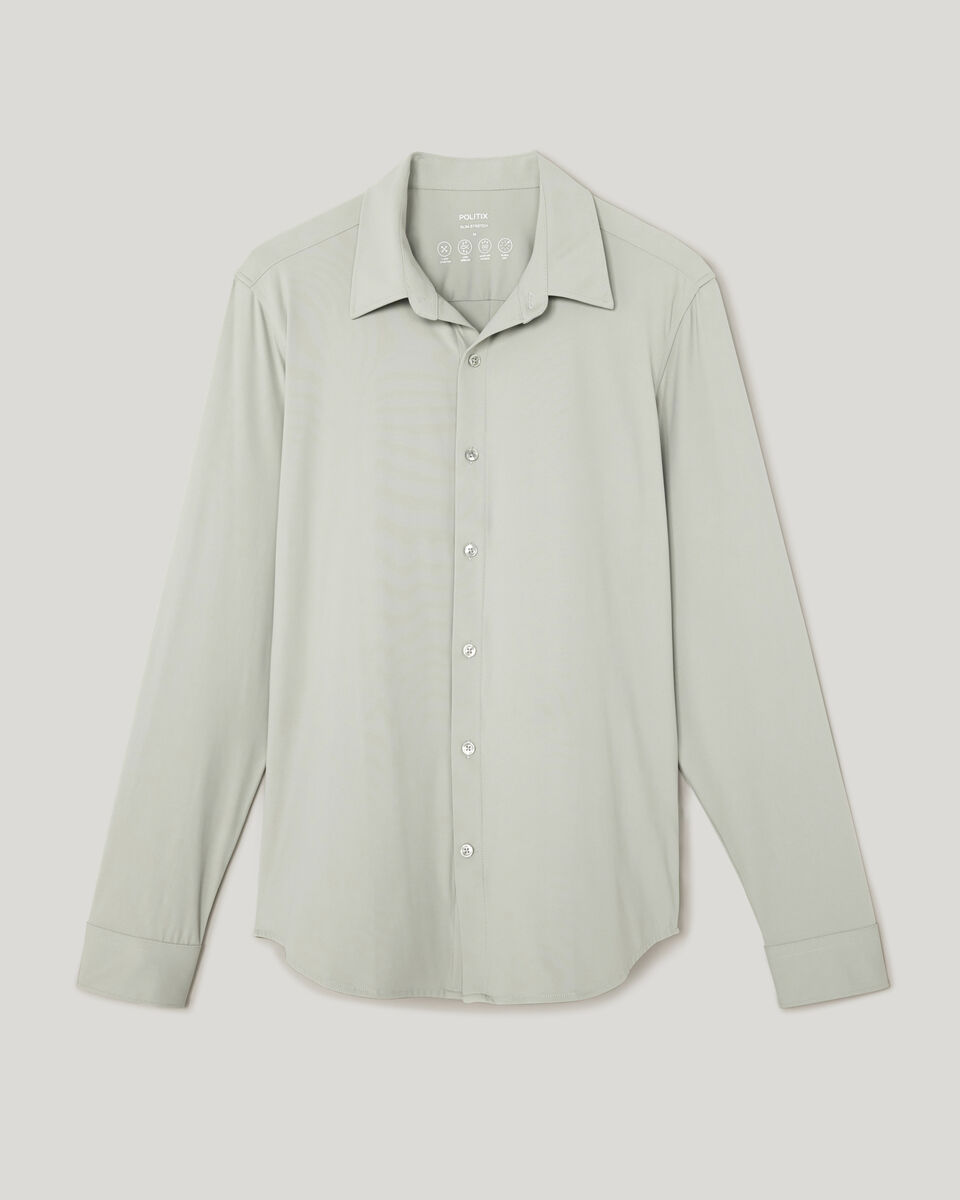 Slim Travel Shirt, Light Green, hi-res